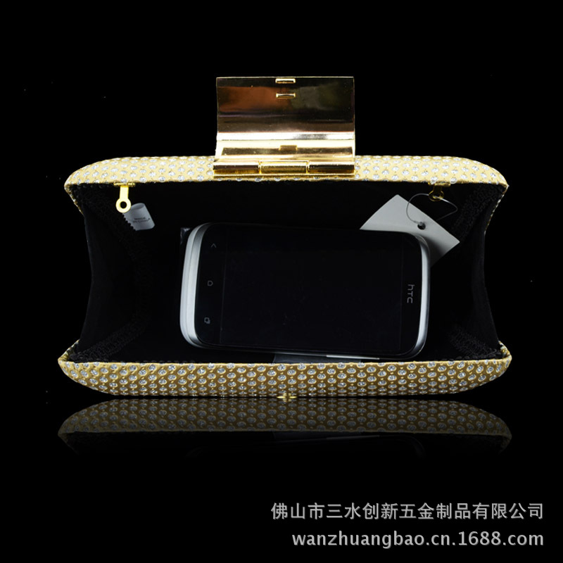 金色鑲鑽晚宴包