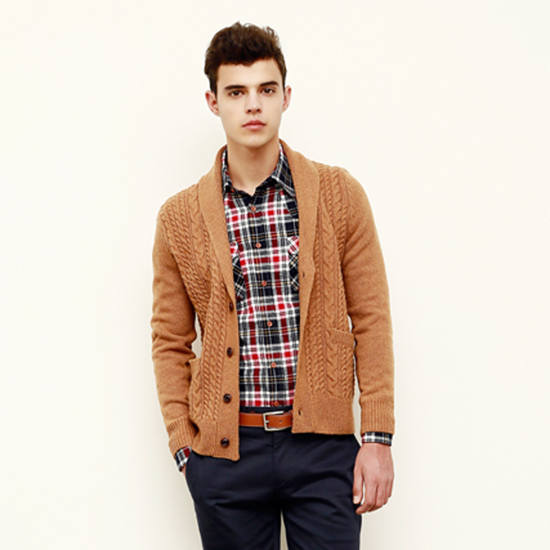 2013新品<em>男士毛衣</em>外套男装秋冬韩版 针织衫男