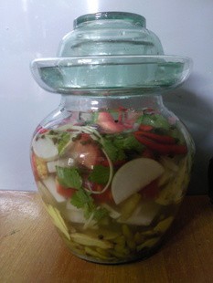 泡菜。泡酒坛.j