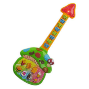 【博尔乐蘑菇音乐吉它 早教 婴幼儿玩具 电子琴