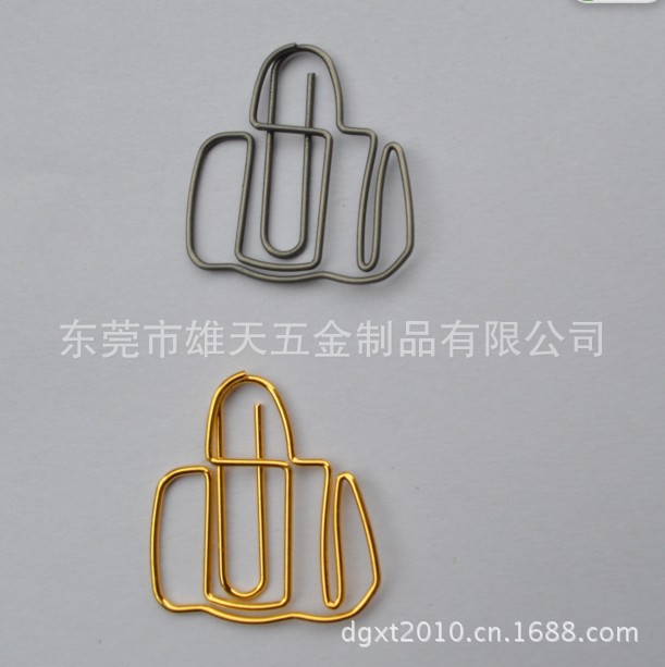 包塑线回形针 电镀仿金的创意手袋造型回形针