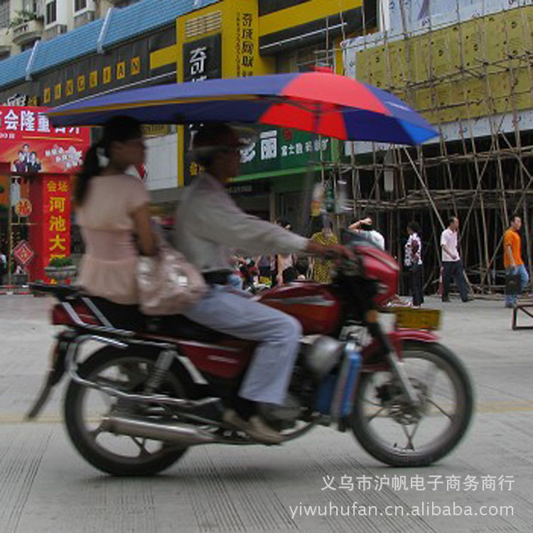 加粗加厚双层伞布男士摩托车伞 摩的防晒伞 可定做加logo广告