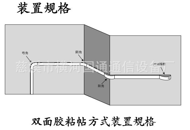 ftth光纤入户敷设用材料 地面线槽固定件