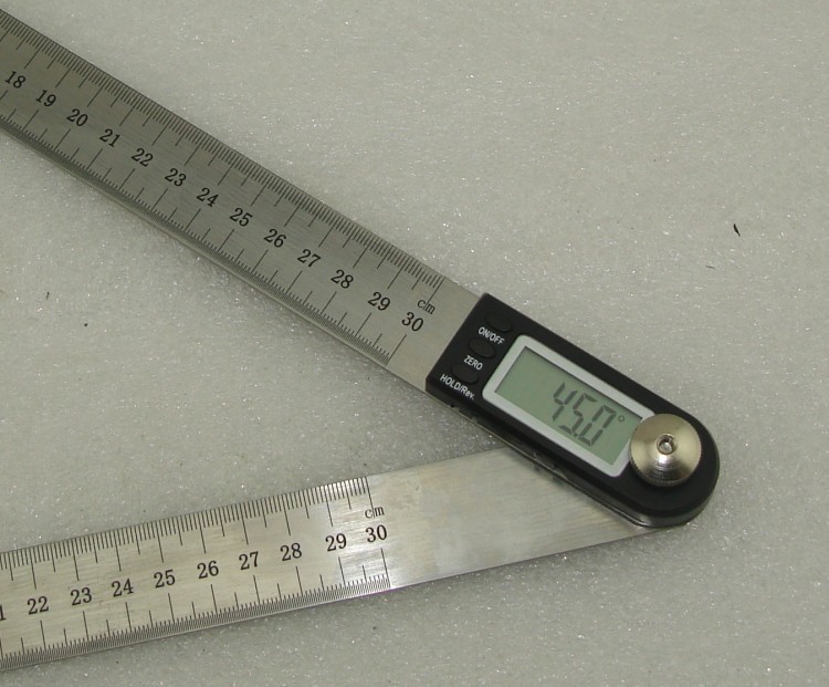 批发300MM数显角度尺 电子量角器 木工角尺0-360&deg; 大量现货