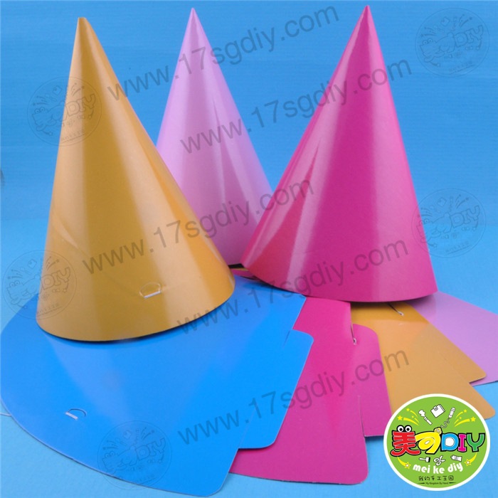 节日纸帽子儿童幼儿园手工DIY材料批发美可D