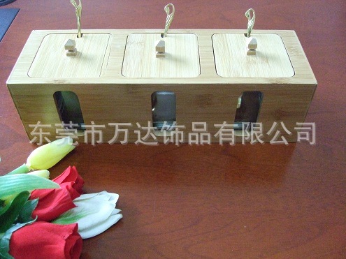 竹艺大三瓶调味盅