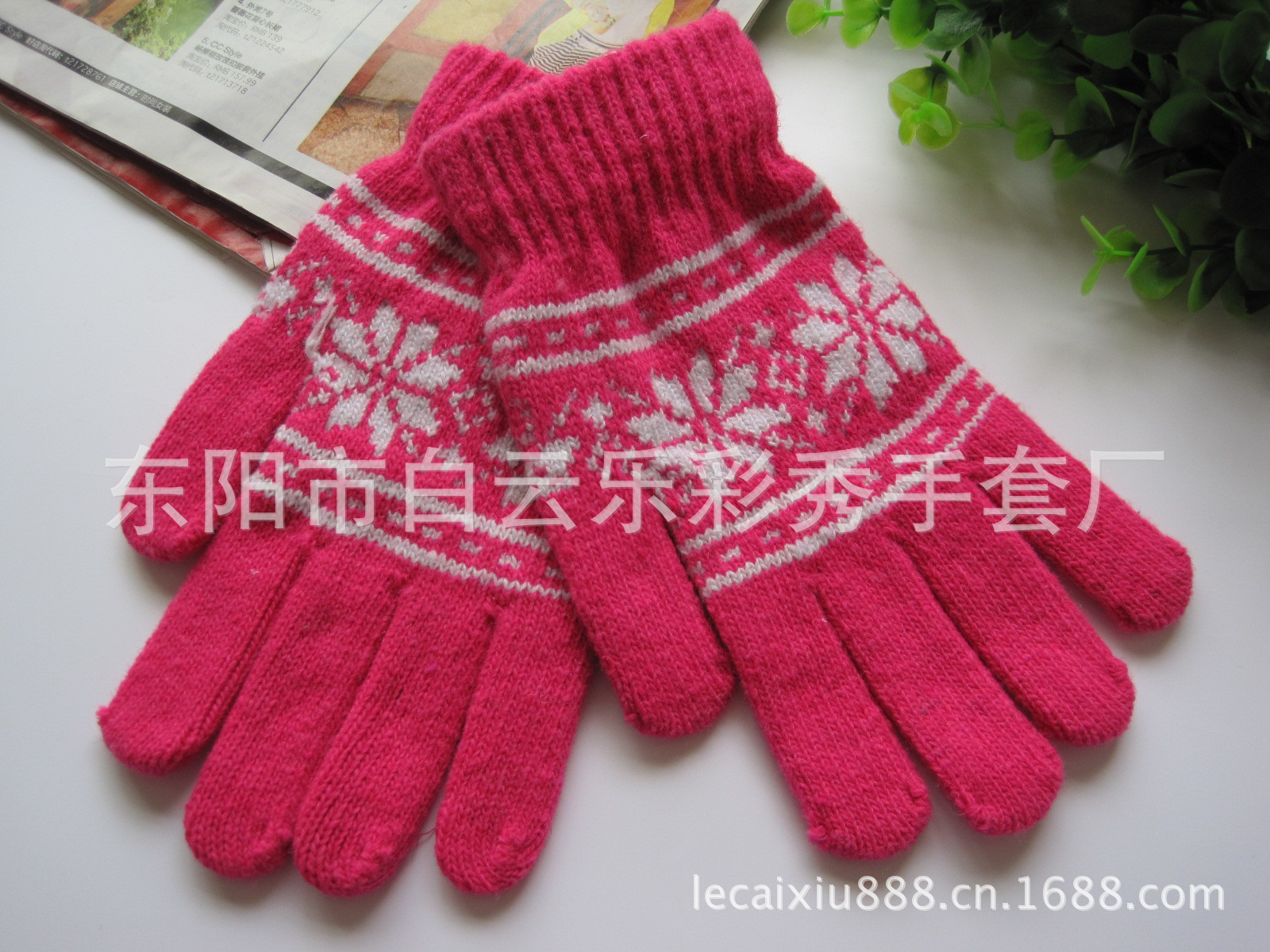 批发采购手套-韩版冬季时尚保暖女士手套批发