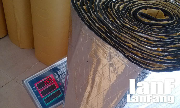 隔音、吸声材料-隔音棉汽车带铝箔5mm厚隔音