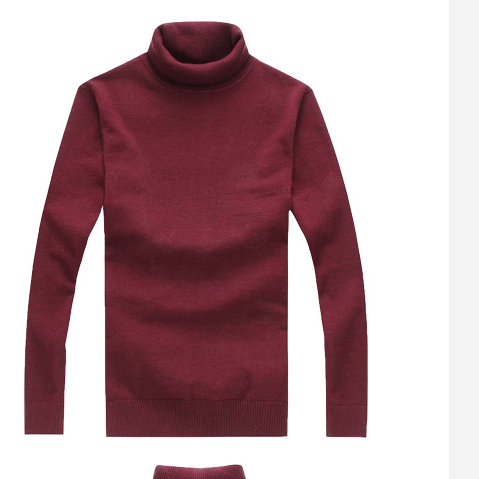 POZAN<em>男士高领毛衣</em> <em>羊毛</em>衫 针织衫男 直筒修