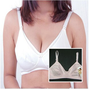 文胸-纯棉大众款肩部开扣孕妇哺乳内衣,妇女喂