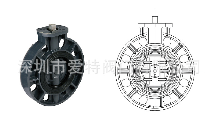 中线PVC无头蝶阀E500系列