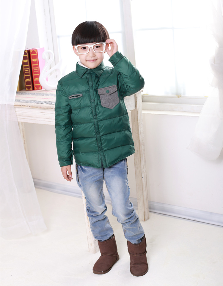 巴拉家男童<em>羽绒服</em> 中大童<em>休闲</em>百搭<em>儿童羽绒服</em>