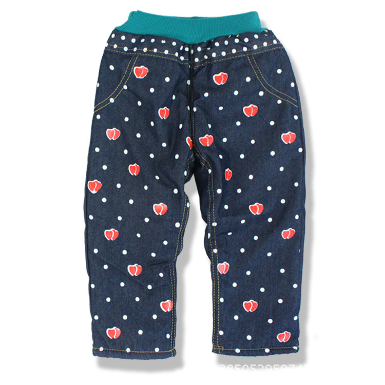 【冬季新款 厂家批发女童小童牛仔裤 <em>棉裤</em> <em>小女</em>