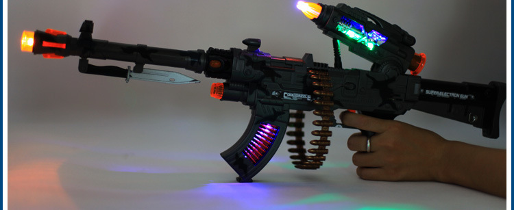 【新款超强电子枪 可拆装玩具枪 红外线电动玩