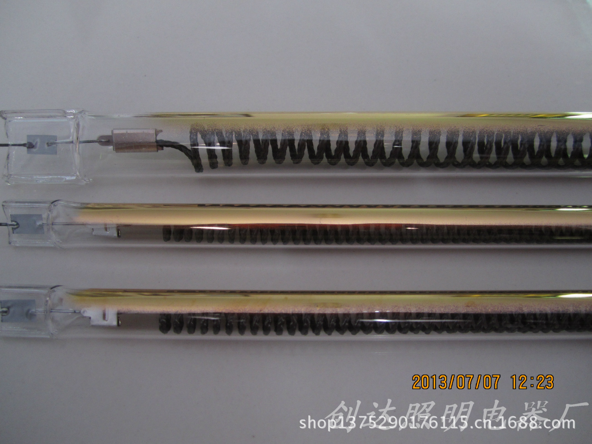 【厂家加工定制 半镀金碳纤维加热管】