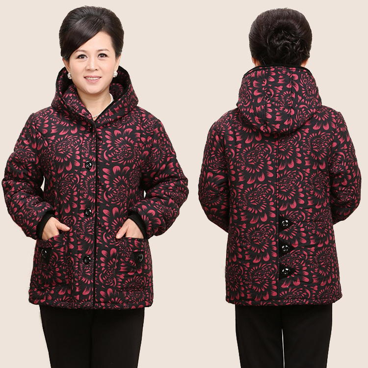 批发采购<em>女式棉衣</em>-<em>中老年</em>女装棉衣纯棉外套加