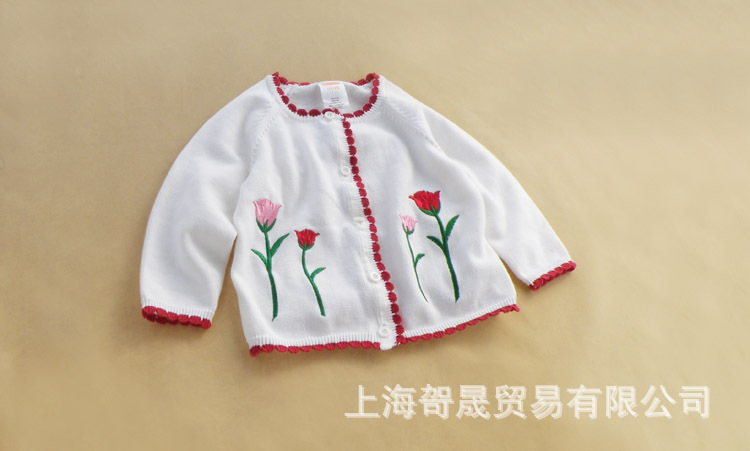 童毛衣-2013秋款外贸童装毛线衣 <em>女童</em>绣花<em>针织</em>