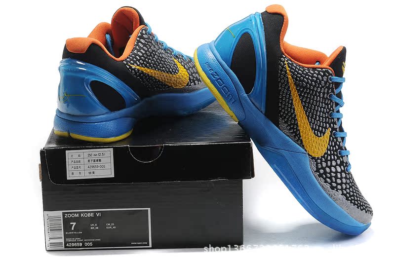 【厂家直销耐克科比6代 蛇心莫测 Zoom 篮球鞋