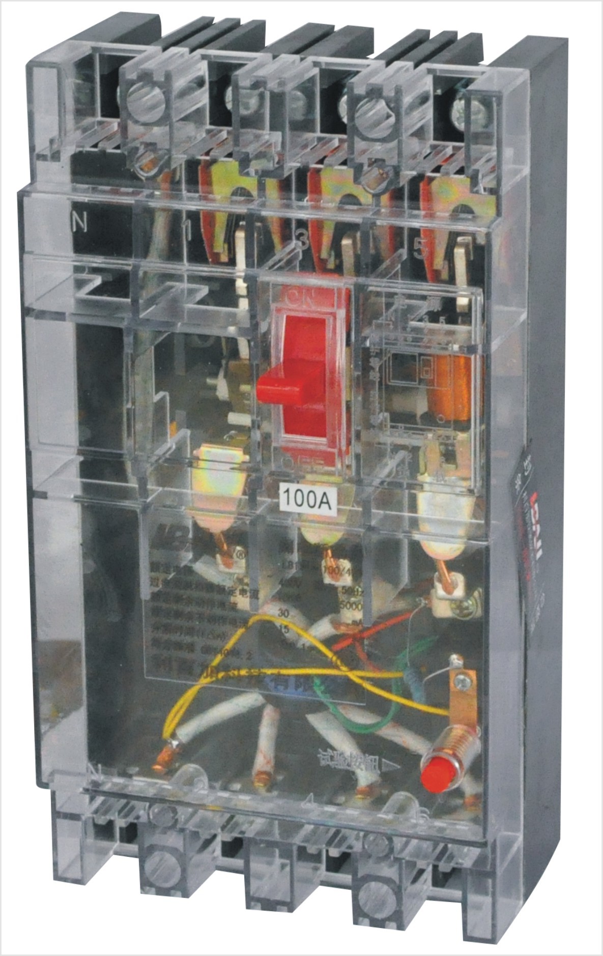 DZ15LE-100漏电断路器 DZ15LE-100\/490透明