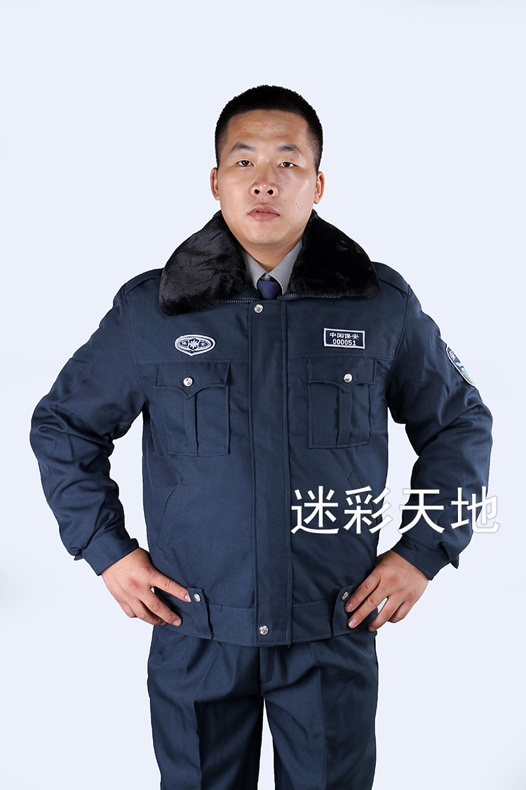【新式保安冬执勤棉袄 新式保安夹克棉袄 保安
