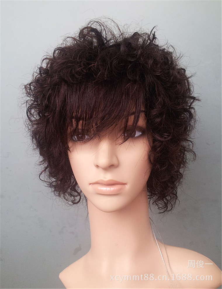 青岛工艺手织头套批发厂家小卷烫永久纹理定型