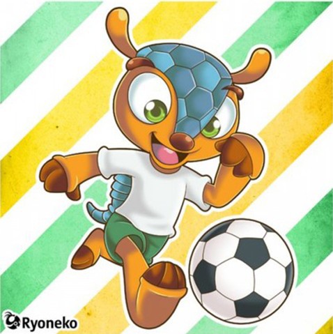 【新款苹果手机壳巴西世界杯吉祥物足球精灵手