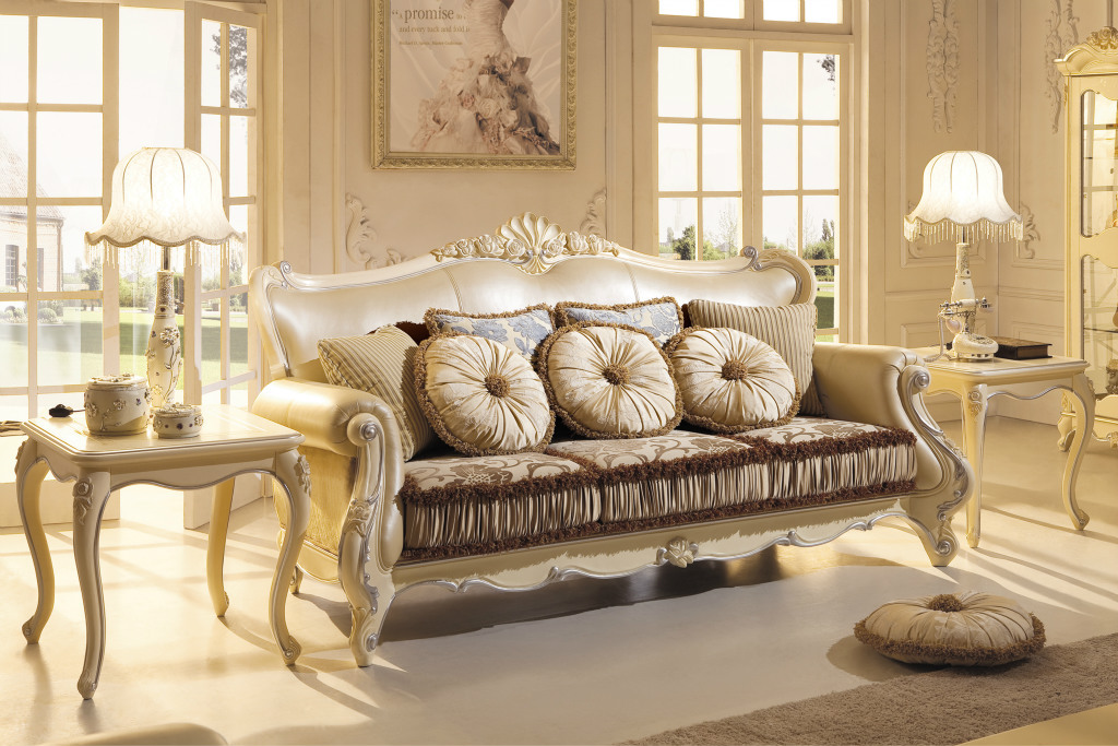 汇海家具 供应高档法式沙发 时尚客厅真皮沙发