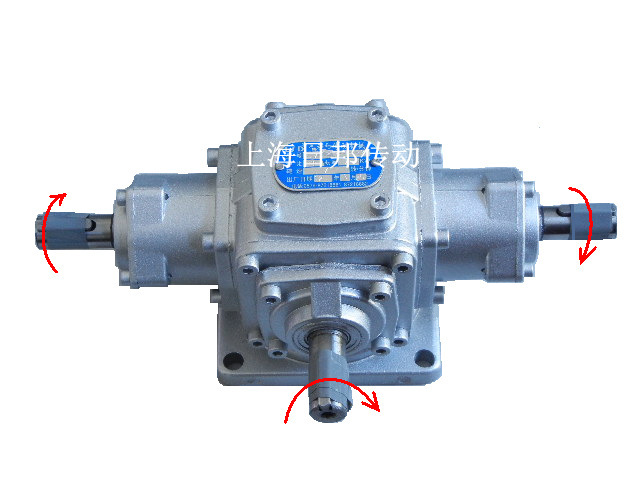    t型直角转向齿轮箱,传动比有:1:1   1.