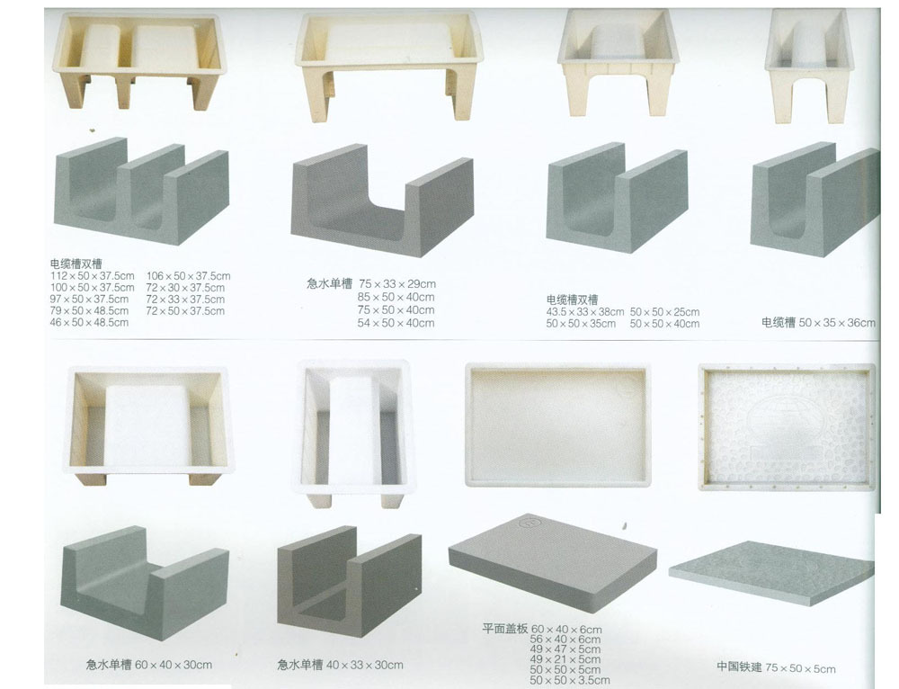 【农田机耕道上的水沟U型槽模具】