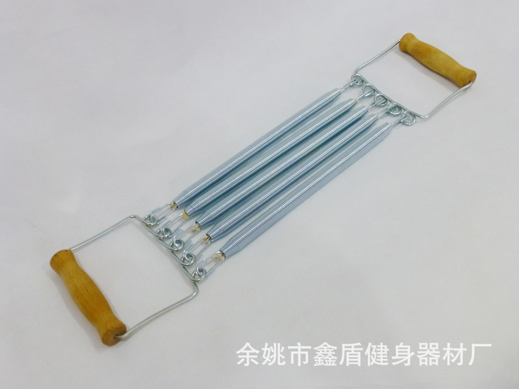 批发供应 木柄拉力器 优质弹簧拉力器 健身器材