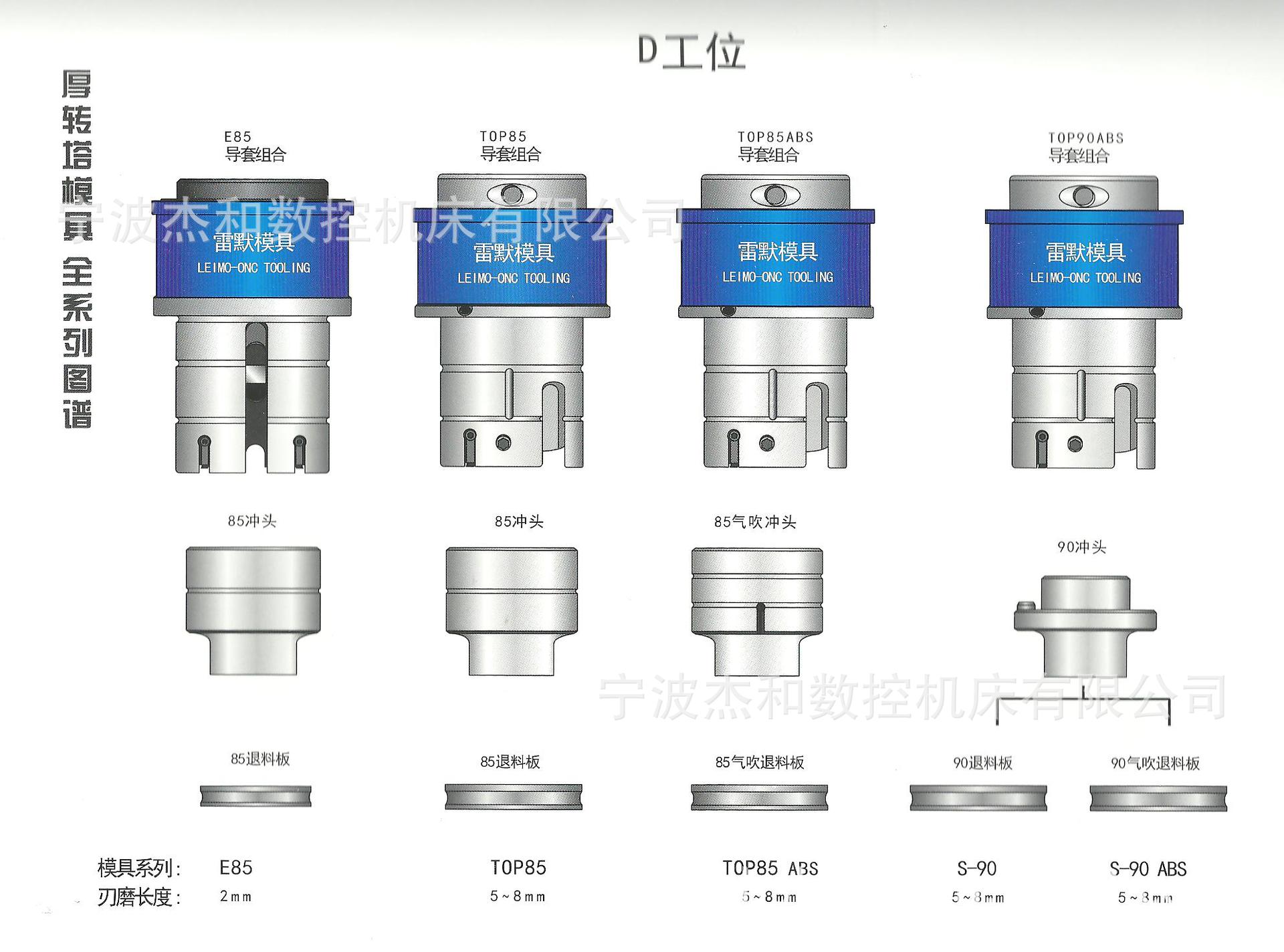 优质供应 厚转塔模具C/D工位