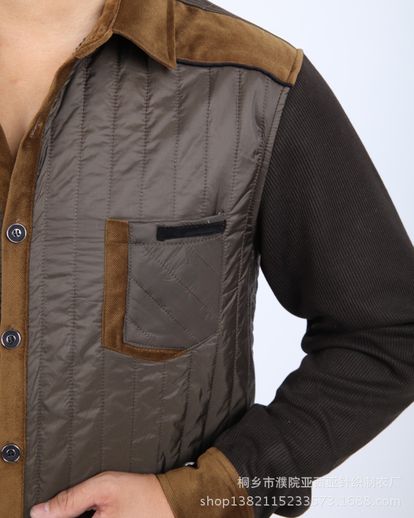 新款男装保暖衬衫