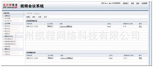 红杉树会议系统会议界面