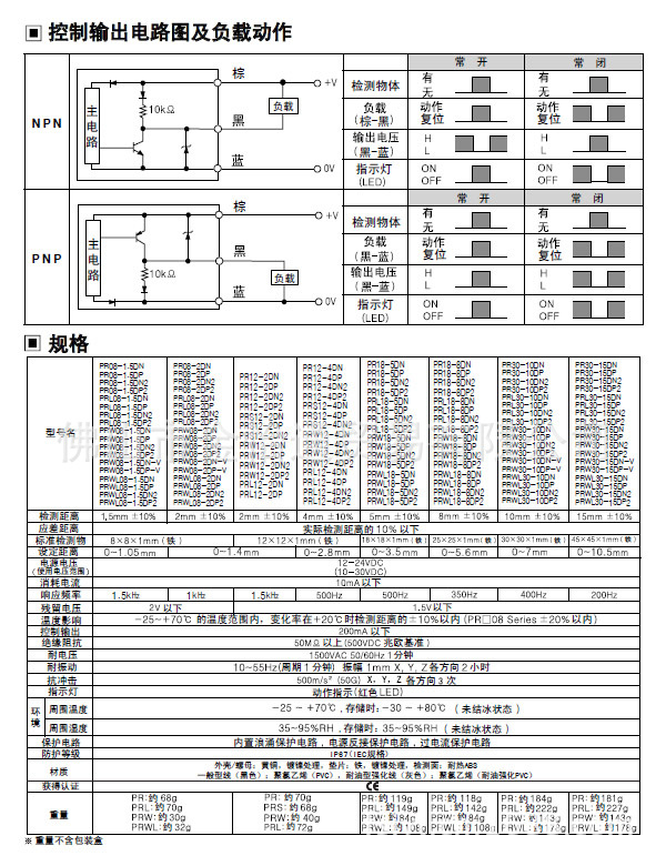 接近开关PR18-5DN 介绍图1