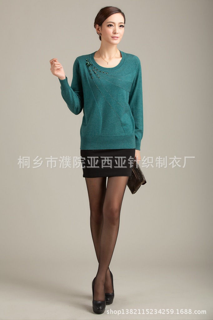 【秋冬新款优雅妈妈装<em>女式</em>针织长袖<em>羊毛衫外套</em>