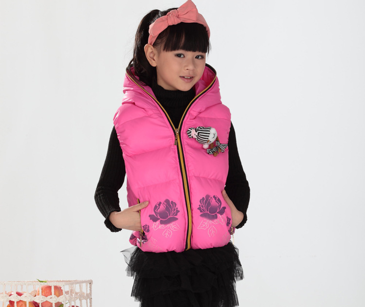 2013冬季新款<em>中大童羽绒</em>服<em>马甲</em>加厚<em>马夹</em>坎肩