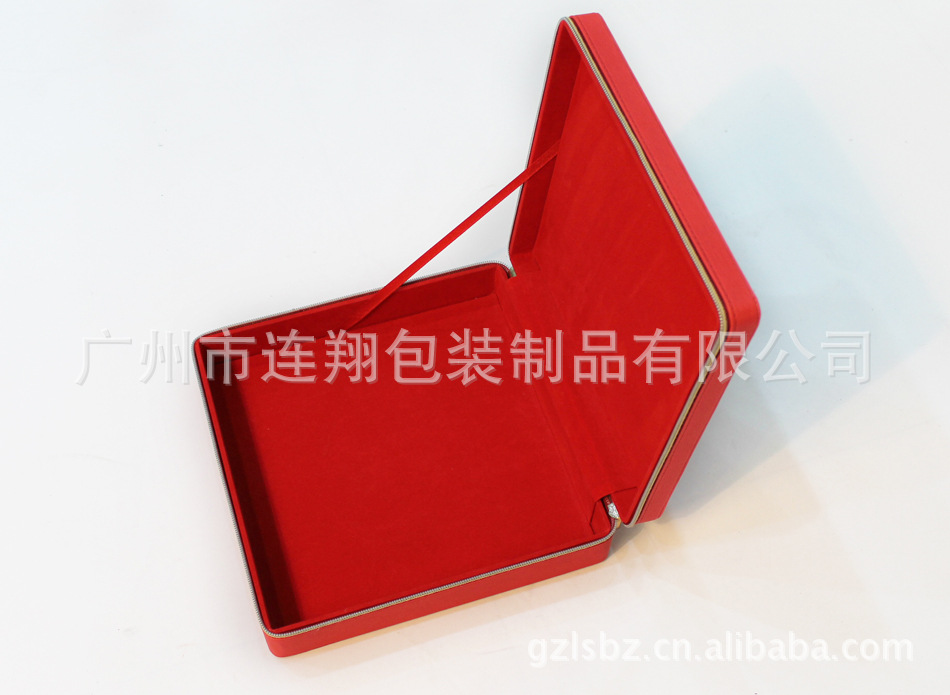 中国风 高档拉链皮革礼品包装盒月饼盒 自主设计月饼礼盒 2013年
