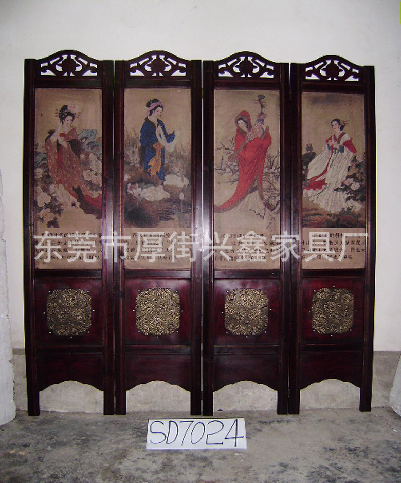 仿古屏风