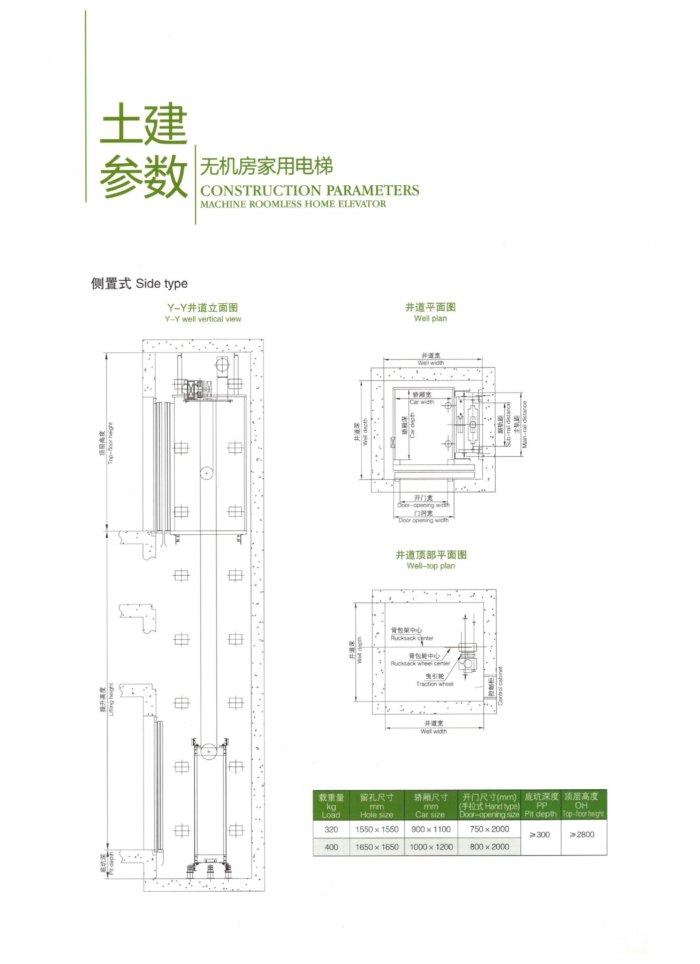 无机房家用电梯