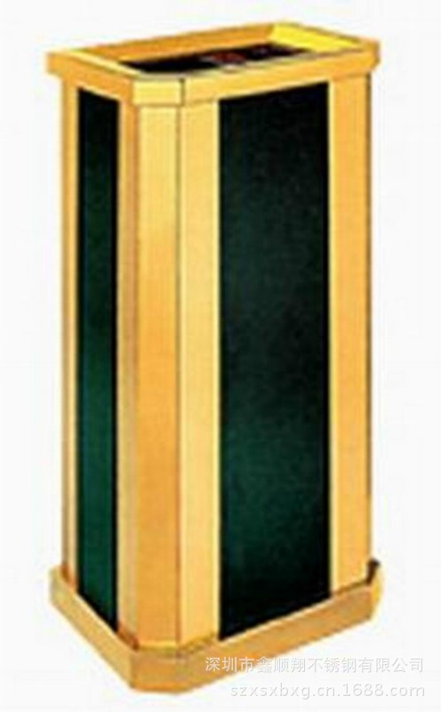 斜角黑条烟灰桶10