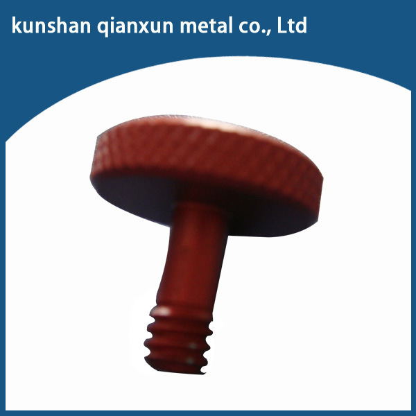 铝加工 车铣加工工 红色阳极处理件