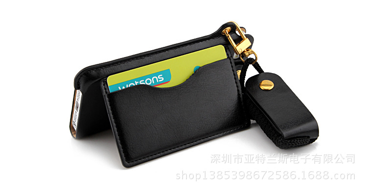 Iphone 5 5G 5S 5C掛繩支架皮套