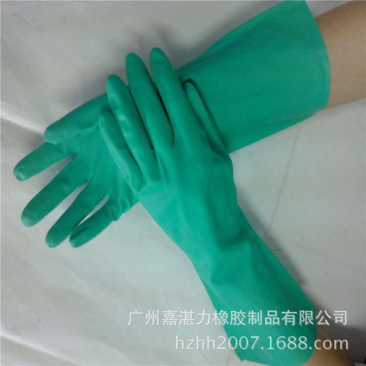 耐油丁晴手套绿色 (27)