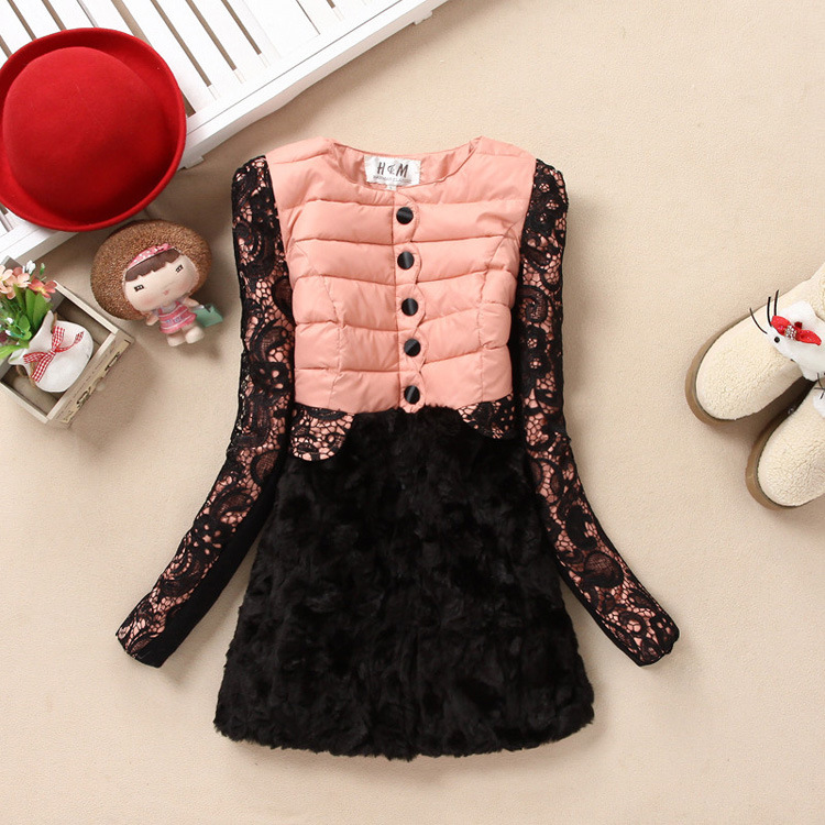 【2013冬季新款女装韩版羽绒棉蕾丝<em>女式棉衣</em>