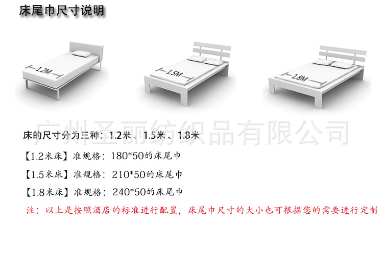床尾巾尺寸说明