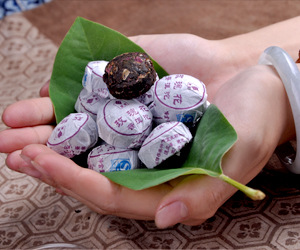 【【域邦】云南普洱茶 普洱熟茶 迷你小沱茶 玫