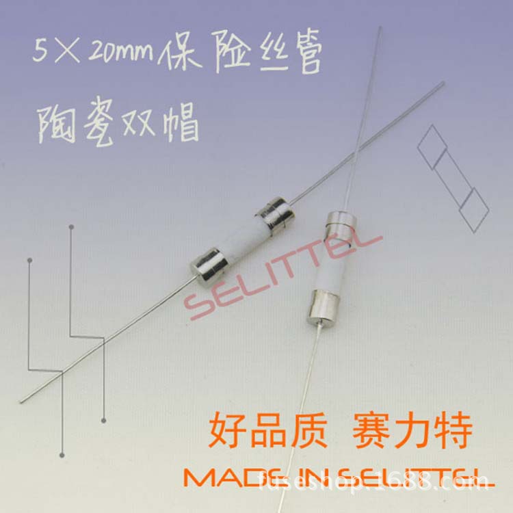 5×20mm陶瓷双帽保险丝管