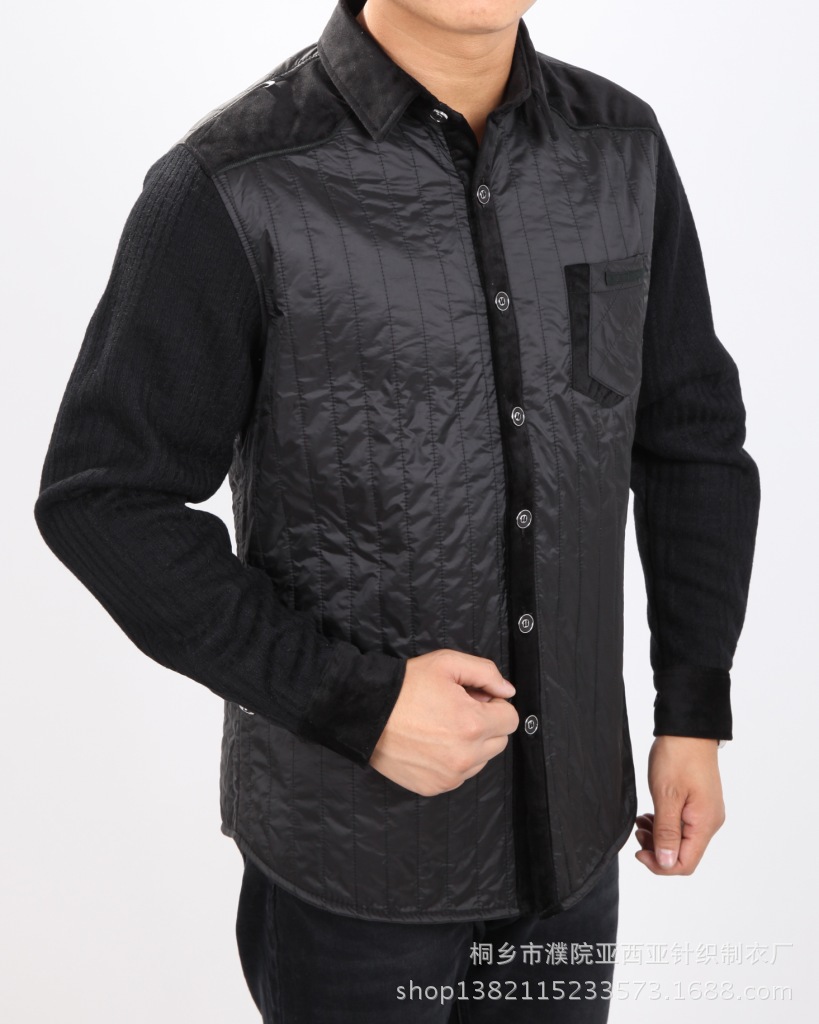 新款男装保暖衬衫