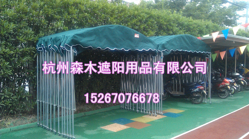 定做推拉式活动蓬 遮阳棚 雨蓬 户外餐饮大排档临时搭建