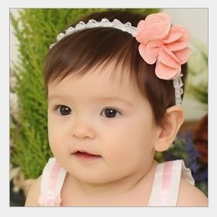 点点立体花朵发带 韩版婴儿公主发带 多种花卉发带头带批发